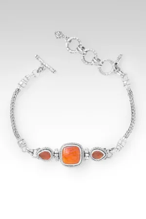 Waiting for Change Bracelet? in Orange Spiny Oyster & Carnelian