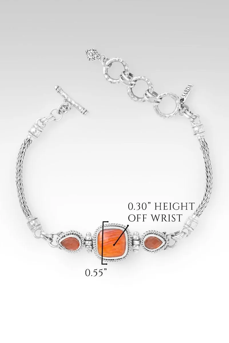 Waiting for Change Bracelet? in Orange Spiny Oyster & Carnelian