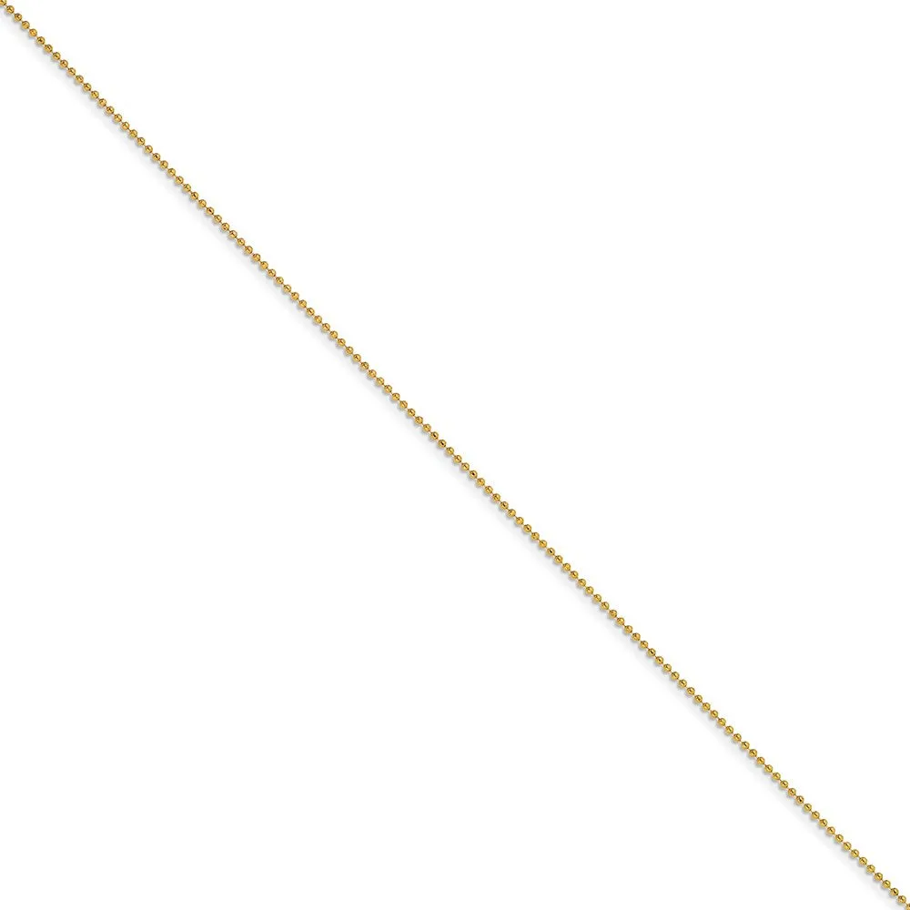 Yellow Rhodium over Brass 1.50mm Plated Ball Chain | SRN211