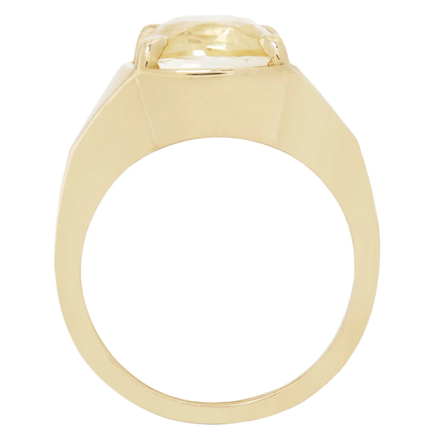 Yellow Sapphire Empire Ring