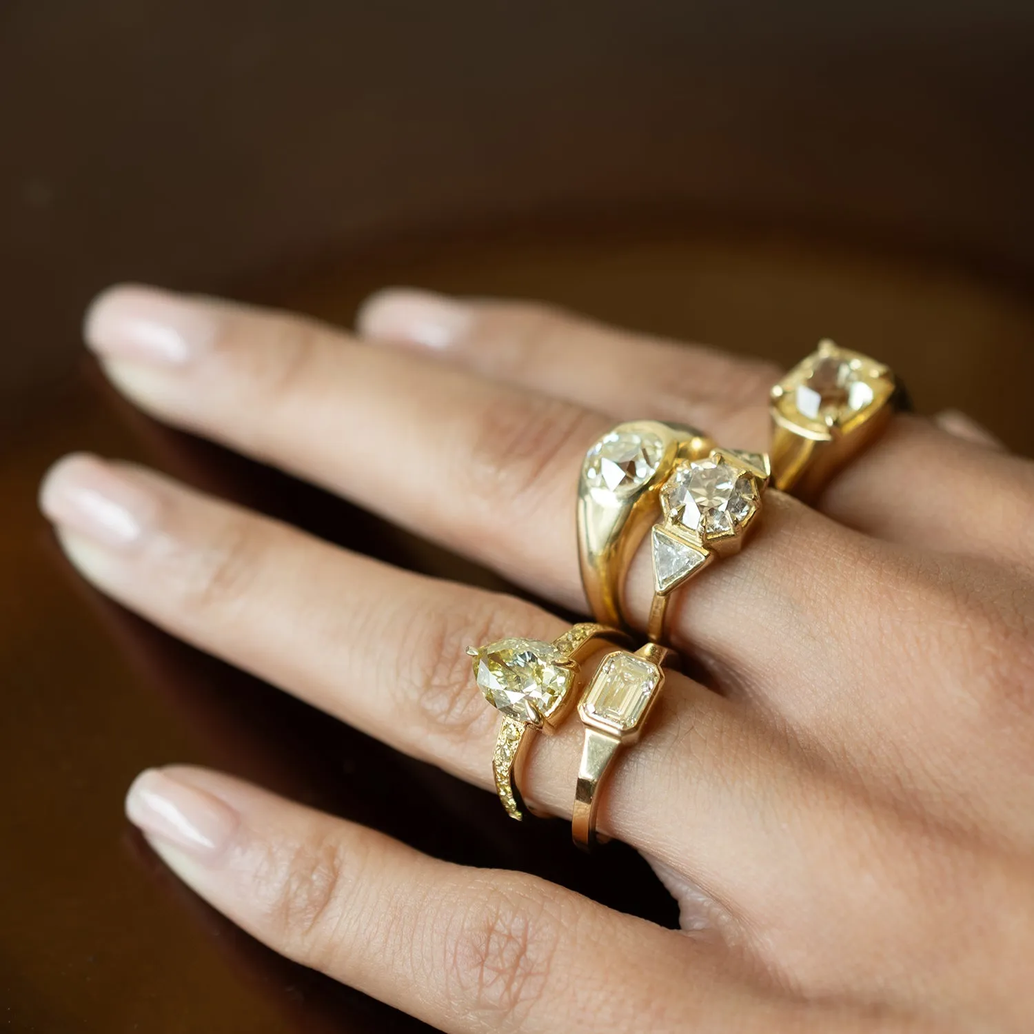 Yellow Sapphire Empire Ring